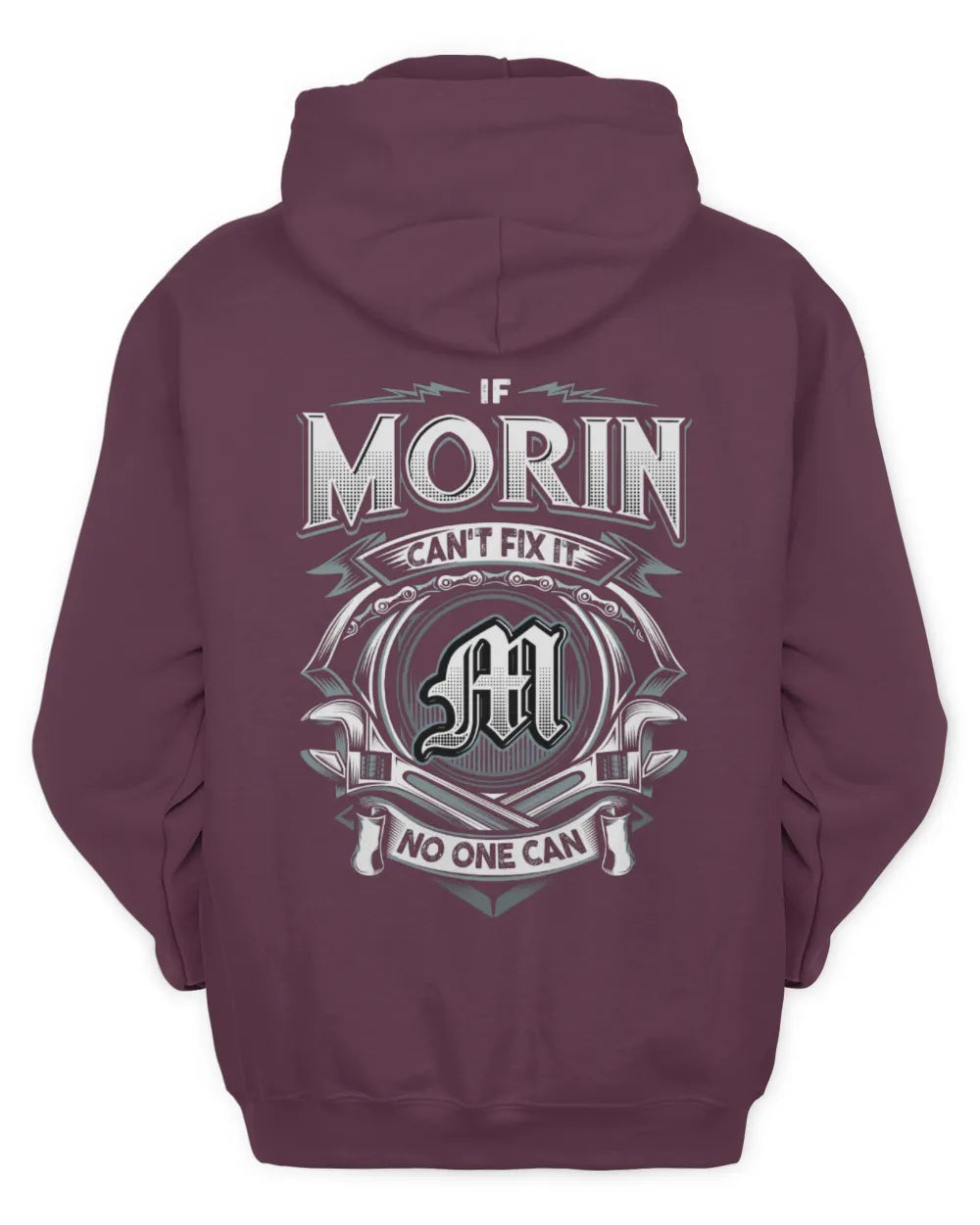 MORIN AP81-K4-626 - Personalized Ahmed Quote Apparel “If Ahmed Can't Fix It, No One Can” - Unisex Hoodie - Maroon