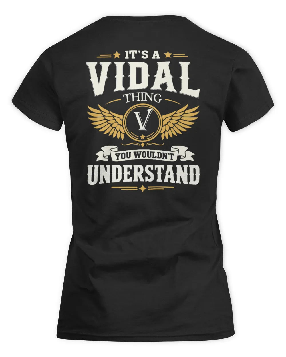 VIDAL KT06-M008 It’s a [NAME] Thing – You Wouldn’t Understand | Personalized Vintage T-Shirt - Women's Standard T-Shirt - Black