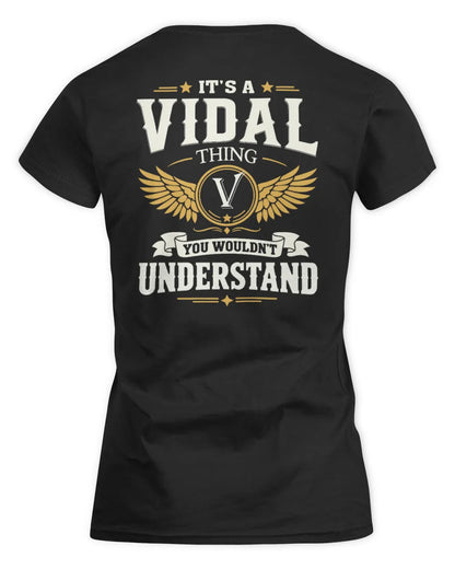 VIDAL KT06-M008 It’s a [NAME] Thing – You Wouldn’t Understand | Personalized Vintage T-Shirt - Women's Standard T-Shirt - Black