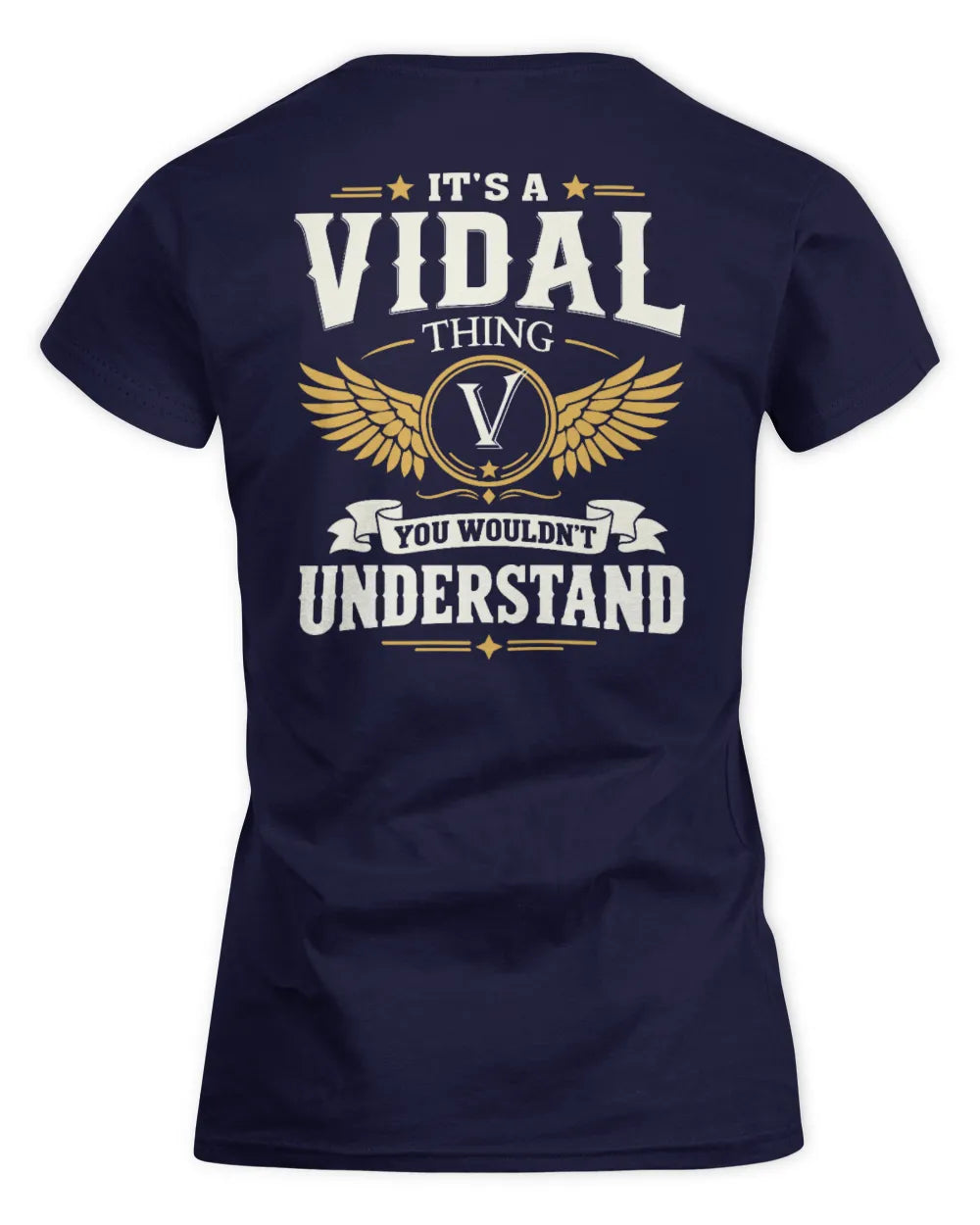 VIDAL KT06-M008 It’s a [NAME] Thing – You Wouldn’t Understand | Personalized Vintage T-Shirt - Women's Standard T-Shirt - Navy