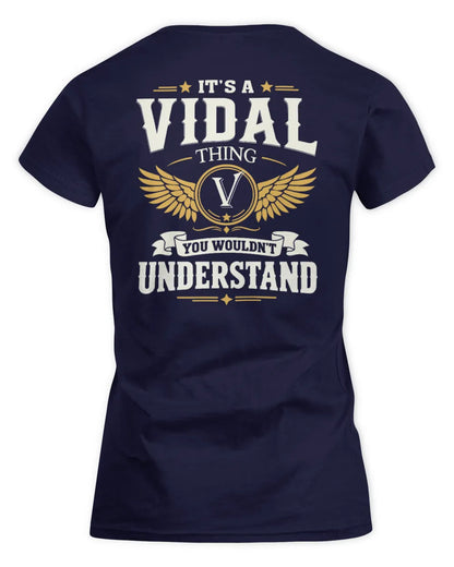 VIDAL KT06-M008 It’s a [NAME] Thing – You Wouldn’t Understand | Personalized Vintage T-Shirt - Women's Standard T-Shirt - Navy