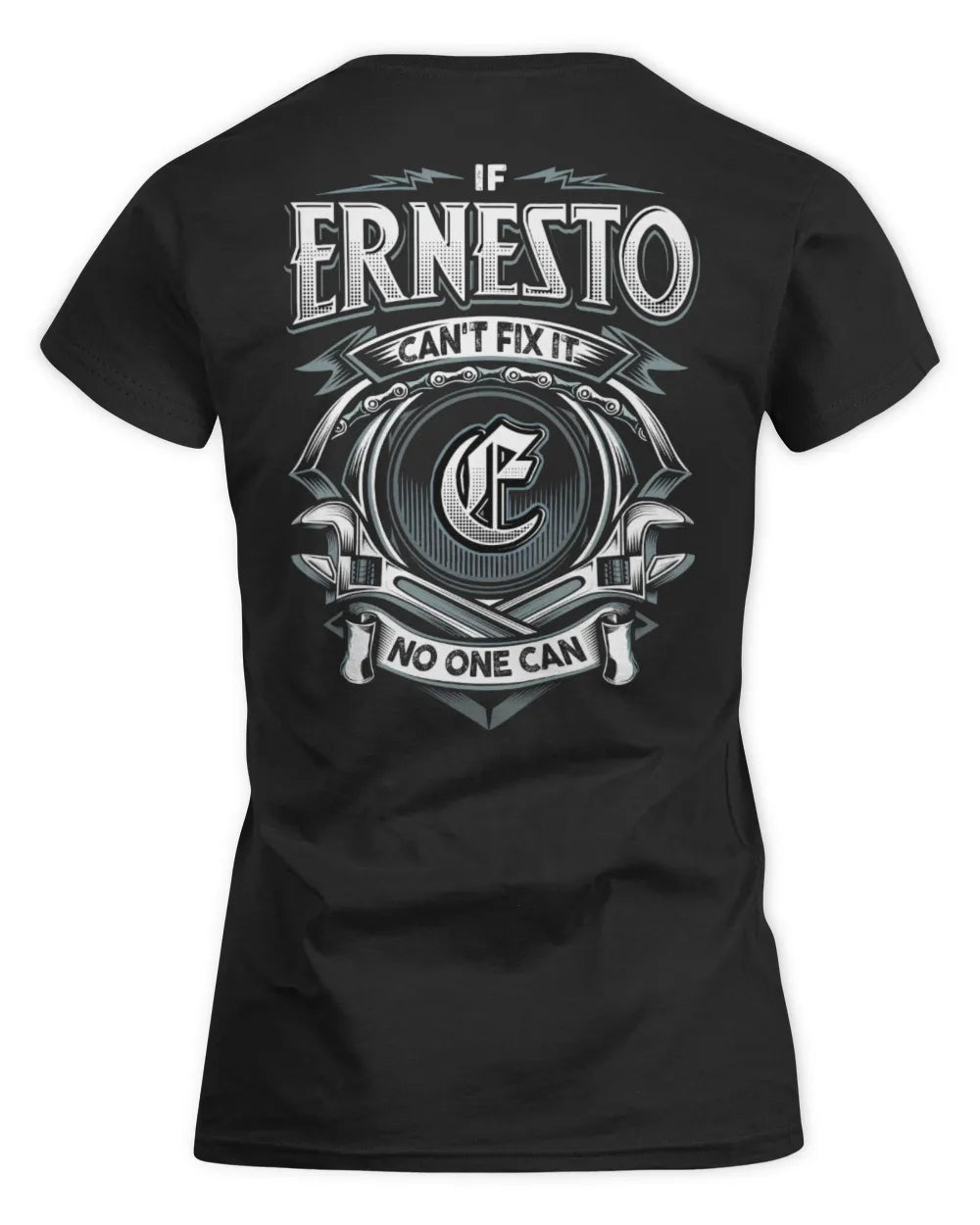ERNESTO AP81-K4-626 - Personalized Ahmed Quote Apparel “If Ahmed Can't Fix It, No One Can” - Women's Standard T-Shirt - Black
