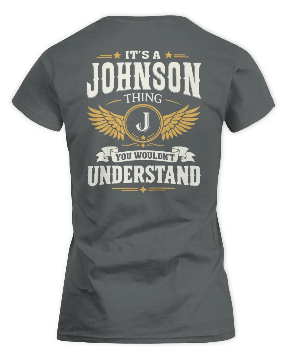 JOHNSON KT06-M008 It’s a [NAME] Thing – You Wouldn’t Understand | Personalized Vintage T-Shirt - Women's Standard T-Shirt - Charcoal