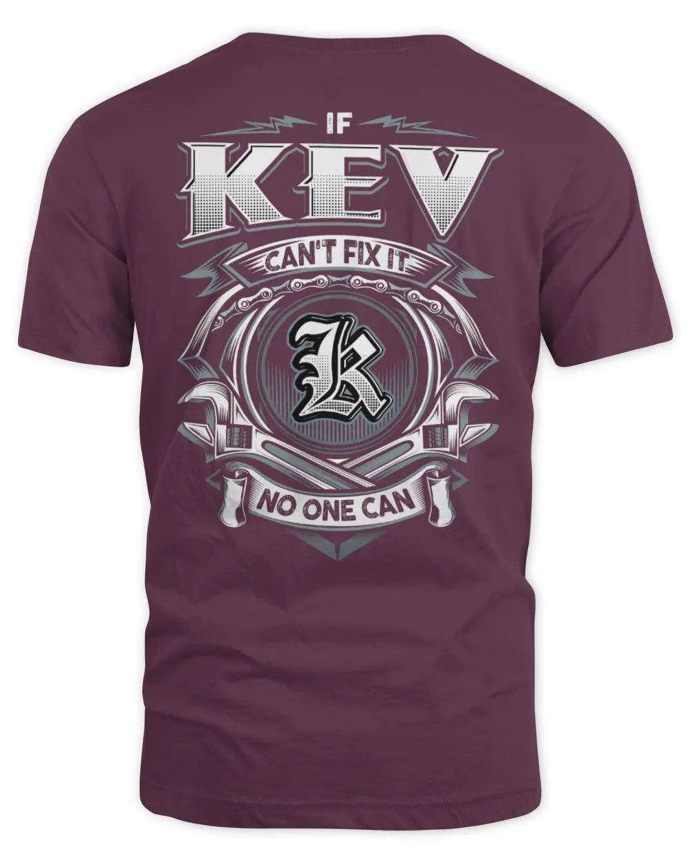 KEV AP81-K4-626 - Personalized Ahmed Quote Apparel “If Ahmed Can't Fix It, No One Can” - Unisex Standard T-Shirt - Maroon
