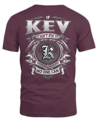 KEV AP81-K4-626 - Personalized Ahmed Quote Apparel “If Ahmed Can't Fix It, No One Can” - Unisex Standard T-Shirt - Maroon