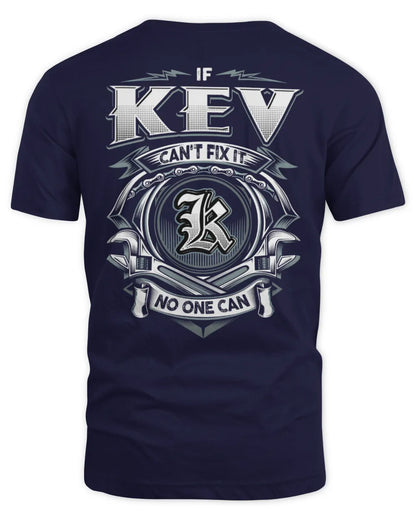 KEV AP81-K4-626 - Personalized Ahmed Quote Apparel “If Ahmed Can't Fix It, No One Can” - Unisex Standard T-Shirt - Navy