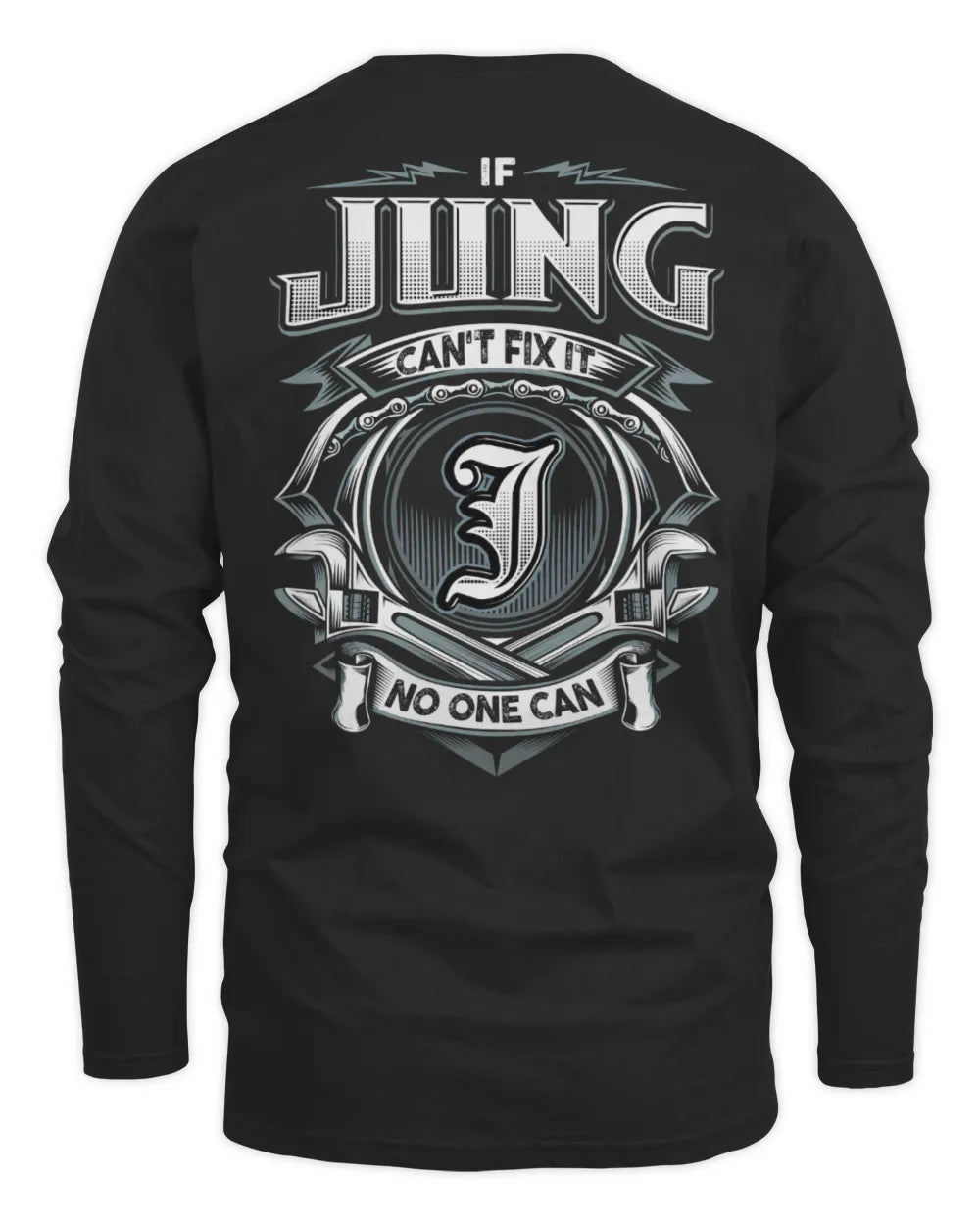 JUNG AP81-K4-626 - Personalized Ahmed Quote Apparel “If Ahmed Can't Fix It, No One Can” - Men's Long Sleeved T-Shirt - Black