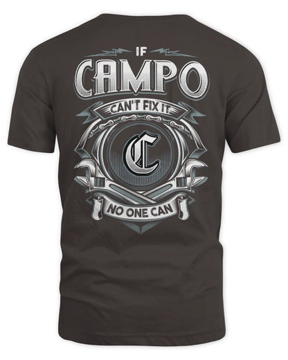 CAMPO AP81-K4-626 - Personalized Ahmed Quote Apparel “If Ahmed Can't Fix It, No One Can” - Unisex Standard T-Shirt - Dark Chocolate