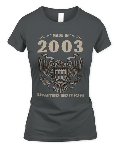 2003 HH89-K2 – Classic Birth Year Limited Edition T-Shirt - Women's Standard T-Shirt - Charcoal