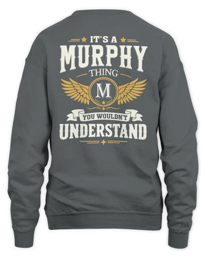 MURPHY KT06-M008 It’s a [NAME] Thing – You Wouldn’t Understand | Personalized Vintage T-Shirt - Unisex Sweatshirt - Charcoal