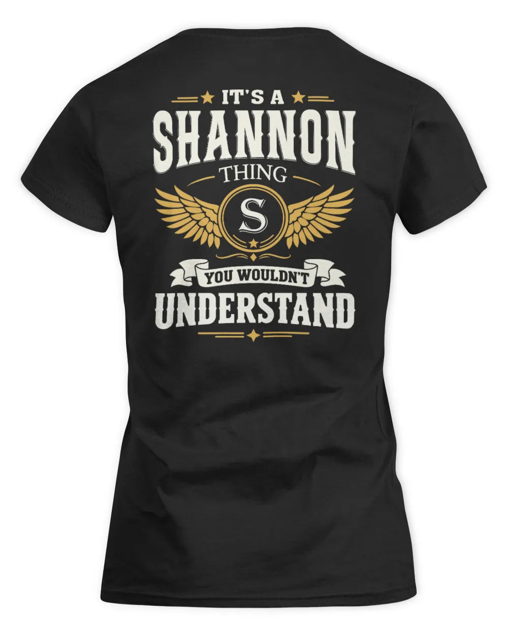 SHANNON KT06-M008 It’s a [NAME] Thing – You Wouldn’t Understand | Personalized Vintage T-Shirt - Women's Standard T-Shirt - Black