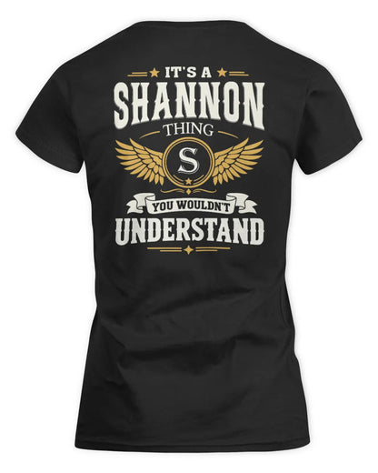 SHANNON KT06-M008 It’s a [NAME] Thing – You Wouldn’t Understand | Personalized Vintage T-Shirt - Women's Standard T-Shirt - Black