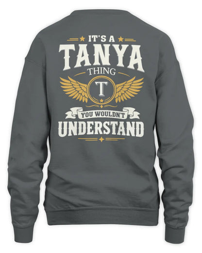 TANYA KT06-M008 It’s a [NAME] Thing – You Wouldn’t Understand | Personalized Vintage T-Shirt - Unisex Sweatshirt - Charcoal