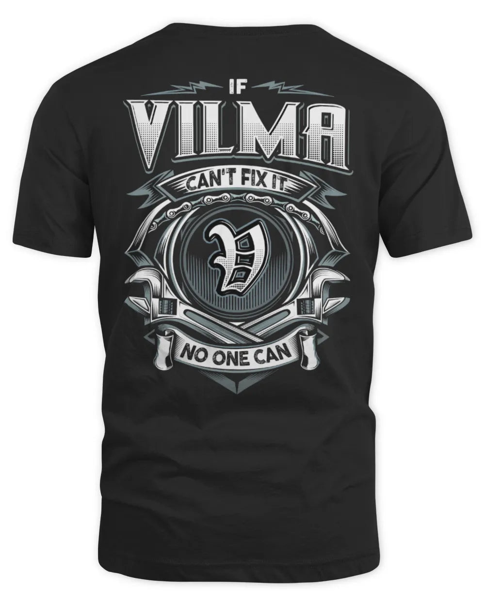 VILMA AP81-K4-626 - Personalized Ahmed Quote Apparel “If Ahmed Can't Fix It, No One Can” - Unisex Standard T-Shirt - Black