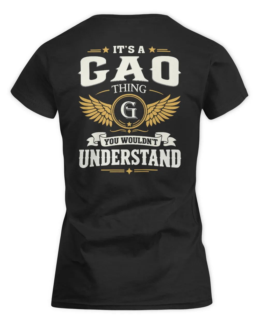 GAO KT06-M008 It’s a [NAME] Thing – You Wouldn’t Understand | Personalized Vintage T-Shirt - Women's Standard T-Shirt - Black