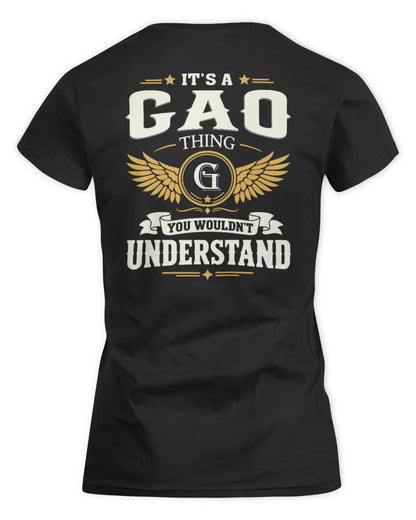 GAO KT06-M008 It’s a [NAME] Thing – You Wouldn’t Understand | Personalized Vintage T-Shirt - Women's Standard T-Shirt - Black