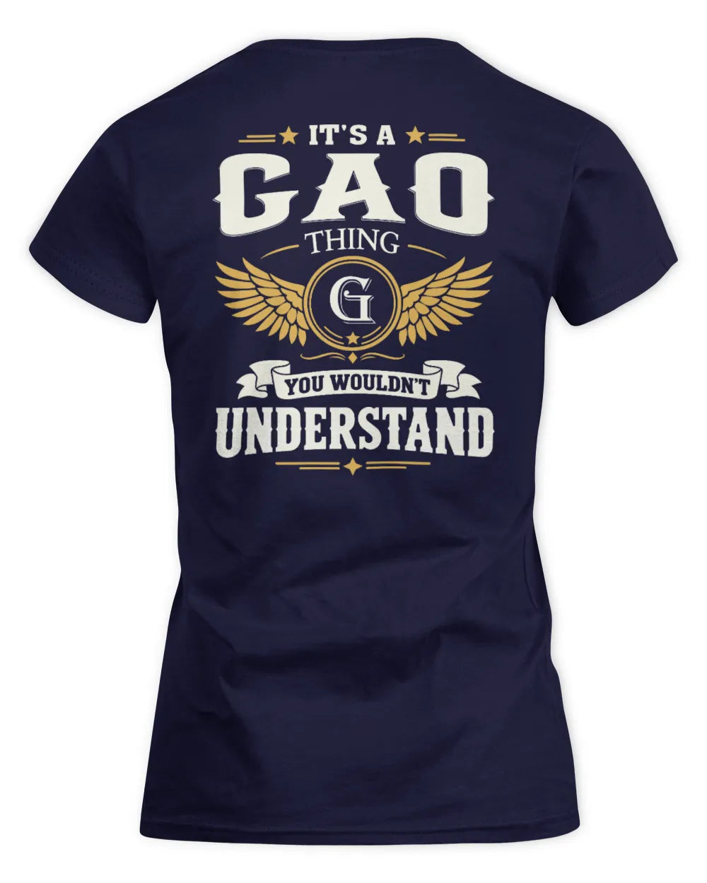 GAO KT06-M008 It’s a [NAME] Thing – You Wouldn’t Understand | Personalized Vintage T-Shirt - Women's Standard T-Shirt - Navy