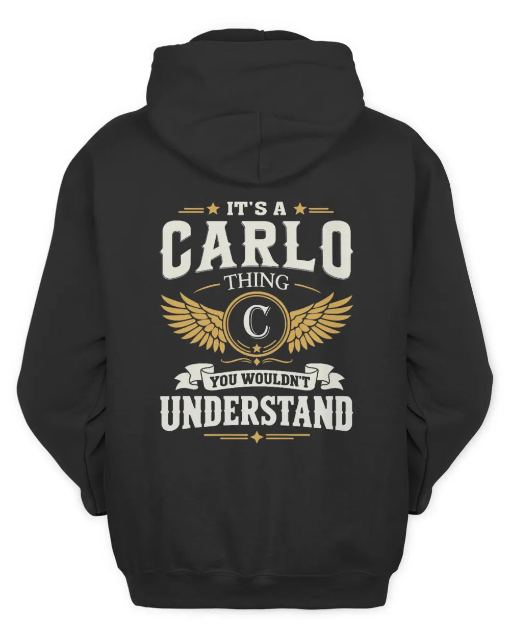 CARLO KT06-M008 It’s a [NAME] Thing – You Wouldn’t Understand | Personalized Vintage T-Shirt - Unisex Hoodie - Black
