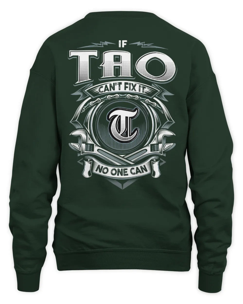 TAO AP81-K4-626 - Personalized Ahmed Quote Apparel “If Ahmed Can't Fix It, No One Can” - Unisex Sweatshirt - Forest Green