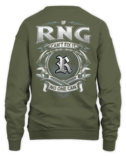 RNG AP81-K4-626 - Personalized Ahmed Quote Apparel “If Ahmed Can't Fix It, No One Can” - Unisex Sweatshirt - Military Green