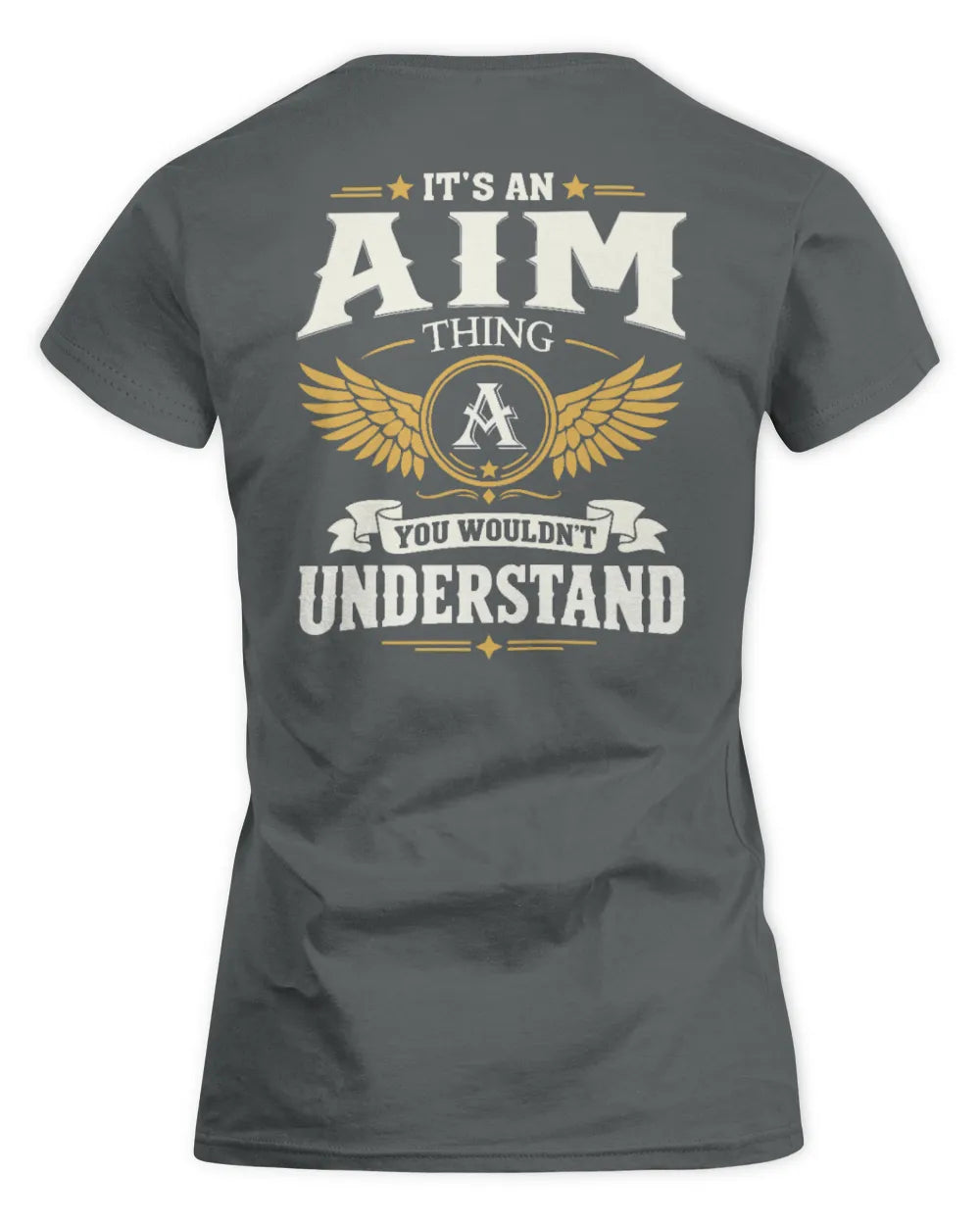 AIM KT06-M008 It’s a [NAME] Thing – You Wouldn’t Understand | Personalized Vintage T-Shirt - Women's Standard T-Shirt - Charcoal
