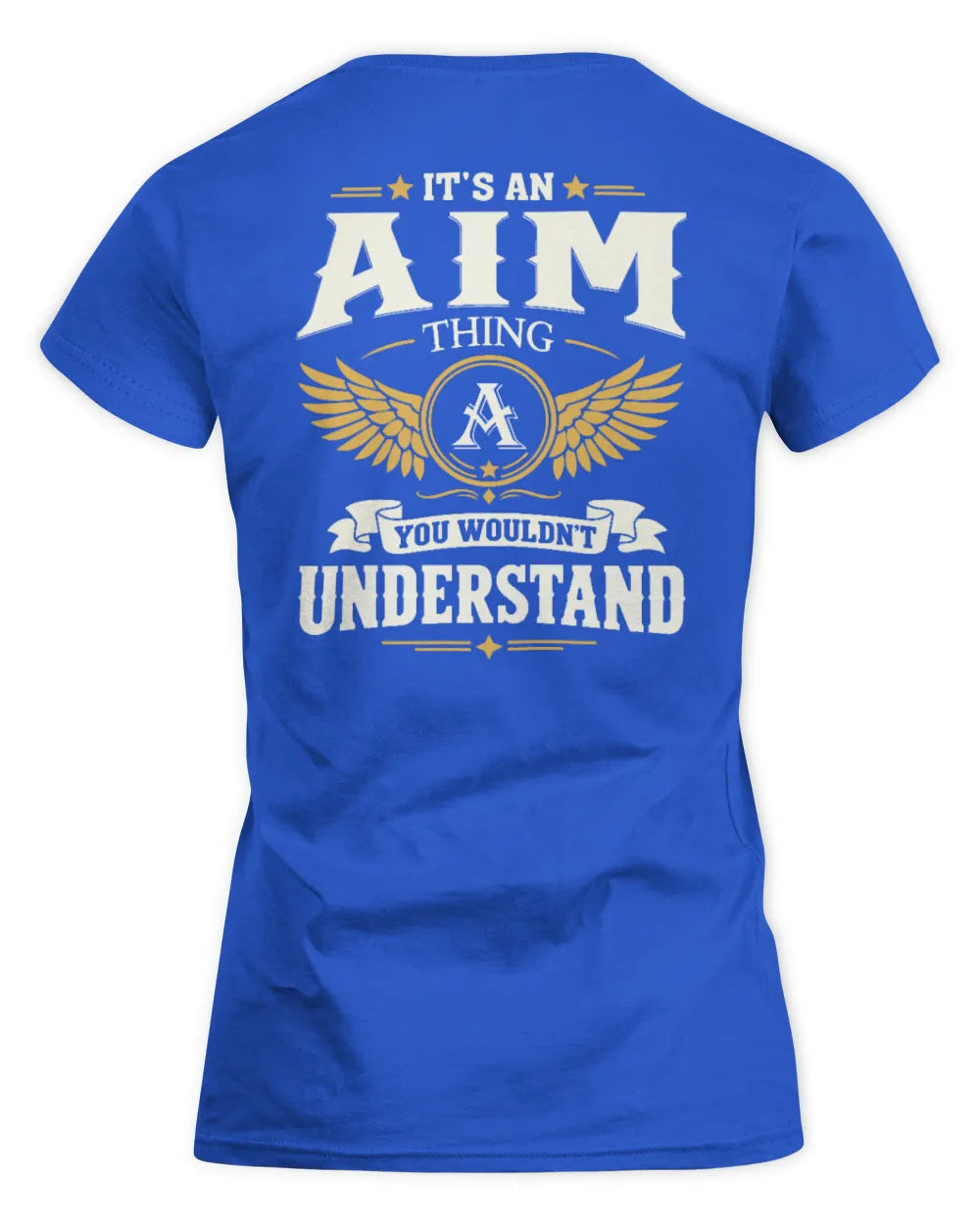 AIM KT06-M008 It’s a [NAME] Thing – You Wouldn’t Understand | Personalized Vintage T-Shirt - Women's Standard T-Shirt - Royal