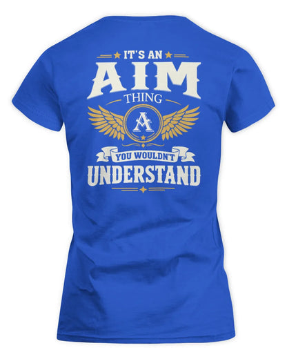 AIM KT06-M008 It’s a [NAME] Thing – You Wouldn’t Understand | Personalized Vintage T-Shirt - Women's Standard T-Shirt - Royal