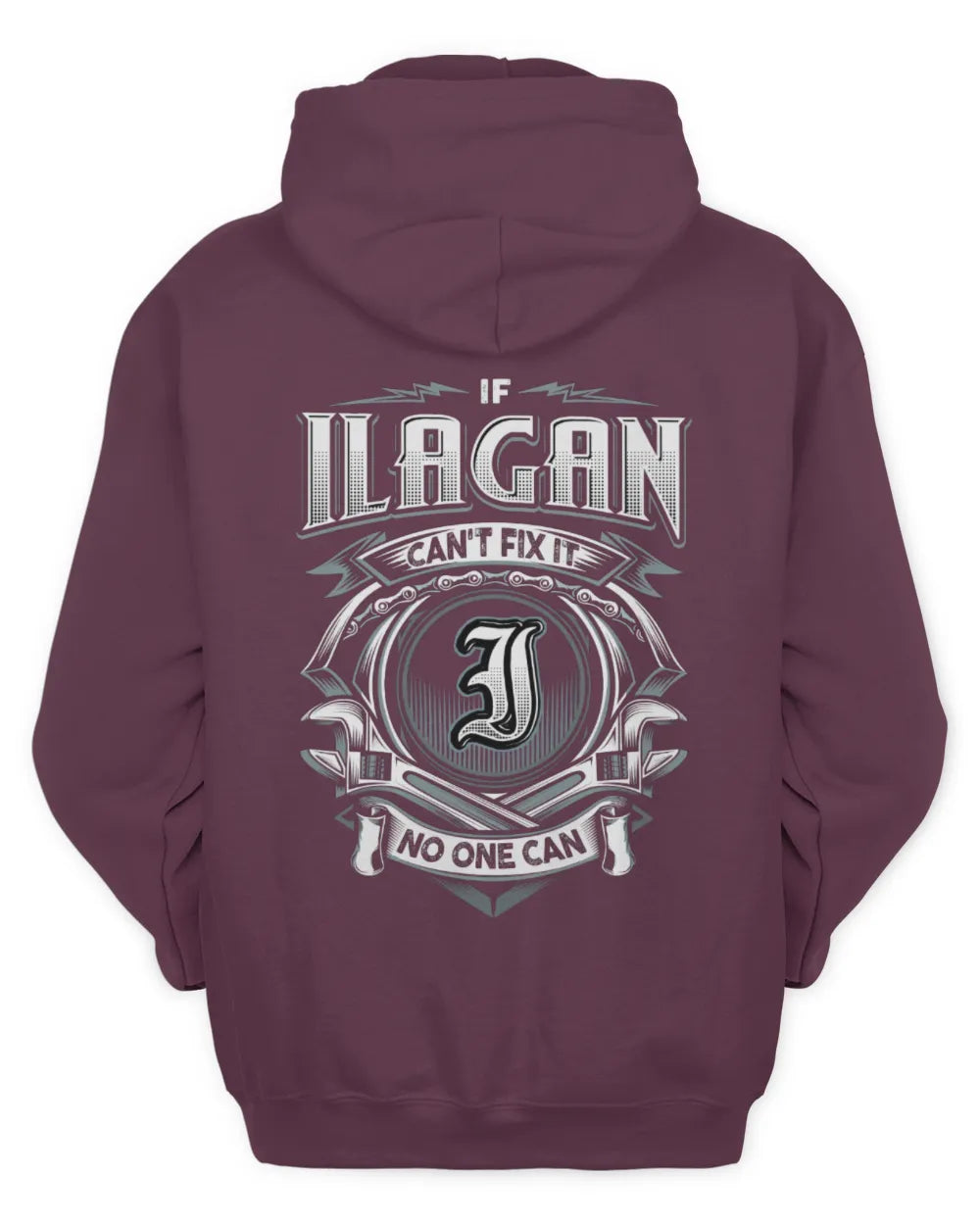ILAGAN AP81-K4-626 - Personalized Ahmed Quote Apparel “If Ahmed Can't Fix It, No One Can” - Unisex Hoodie - Maroon