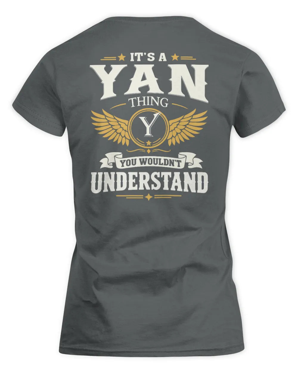 YAN KT06-M008 It’s a [NAME] Thing – You Wouldn’t Understand | Personalized Vintage T-Shirt - Women's Standard T-Shirt - Charcoal