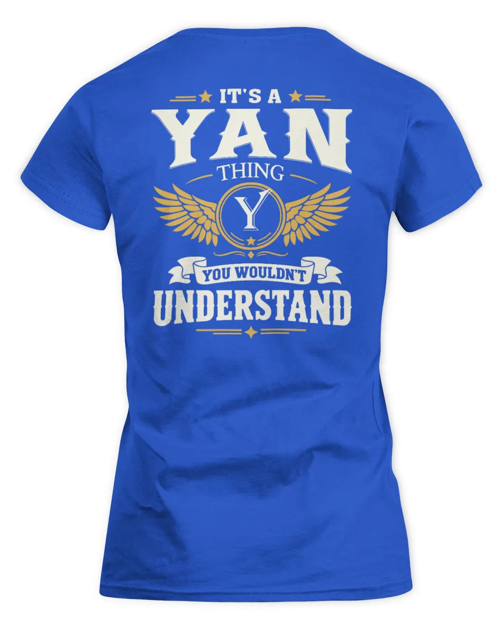YAN KT06-M008 It’s a [NAME] Thing – You Wouldn’t Understand | Personalized Vintage T-Shirt - Women's Standard T-Shirt - Royal
