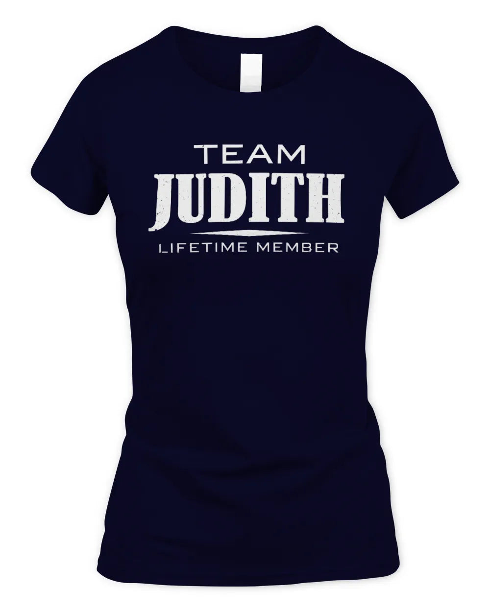 JUDITH BL62-K4-128 - Personalized “Team NAME Lifetime Member” - Women's Standard T-Shirt - Navy