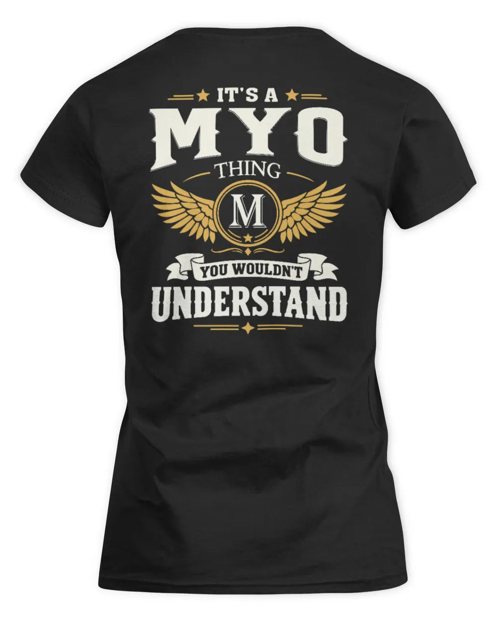 MYO KT06-M008 It’s a [NAME] Thing – You Wouldn’t Understand | Personalized Vintage T-Shirt - Women's Standard T-Shirt - Black