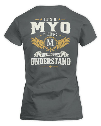 MYO KT06-M008 It’s a [NAME] Thing – You Wouldn’t Understand | Personalized Vintage T-Shirt - Women's Standard T-Shirt - Charcoal