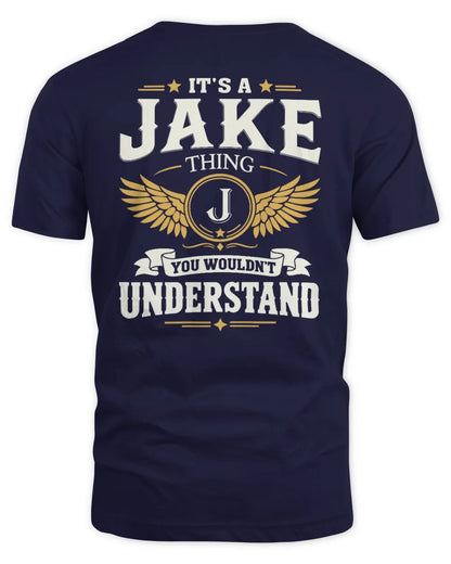 JAKE KT06-M008 It’s a [NAME] Thing – You Wouldn’t Understand | Personalized Vintage T-Shirt - Unisex Standard T-Shirt - Navy