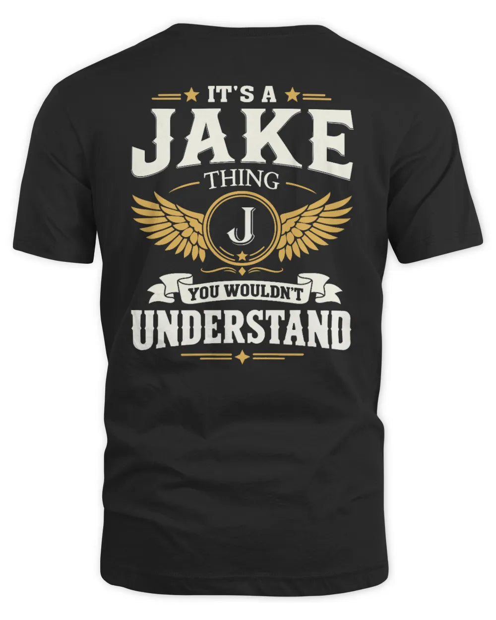 JAKE KT06-M008 It’s a [NAME] Thing – You Wouldn’t Understand | Personalized Vintage T-Shirt - Unisex Standard T-Shirt - Black