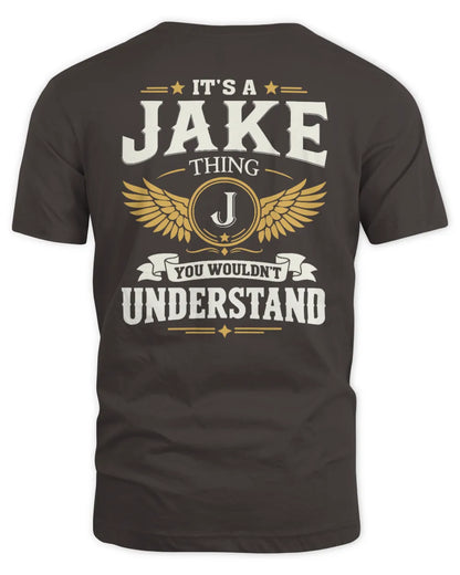 JAKE KT06-M008 It’s a [NAME] Thing – You Wouldn’t Understand | Personalized Vintage T-Shirt - Unisex Standard T-Shirt - Dark Chocolate