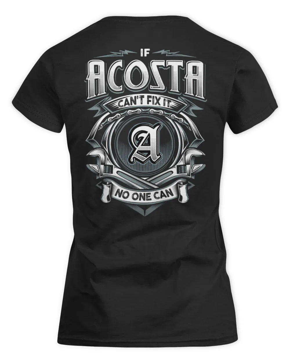 ACOSTA AP81-K4-626 - Personalized Ahmed Quote Apparel “If Ahmed Can't Fix It, No One Can” - Women's Standard T-Shirt - Black