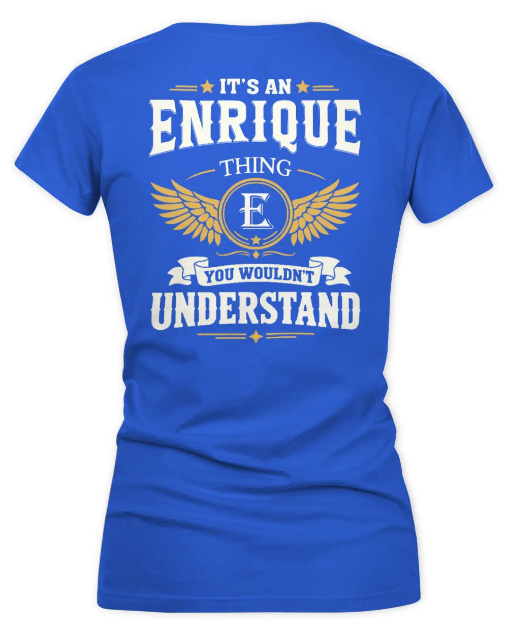 ENRIQUE KT06-M008 It’s a [NAME] Thing – You Wouldn’t Understand | Personalized Vintage T-Shirt - Women's V-Neck T-Shirt - Royal