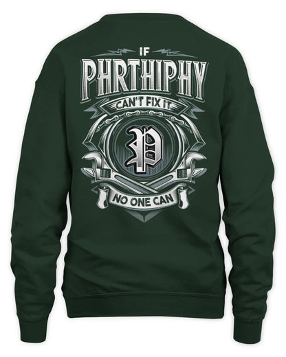 PHRTHIPHY AP81-K4-626 - Personalized Ahmed Quote Apparel “If Ahmed Can't Fix It, No One Can” - Unisex Sweatshirt - Forest Green