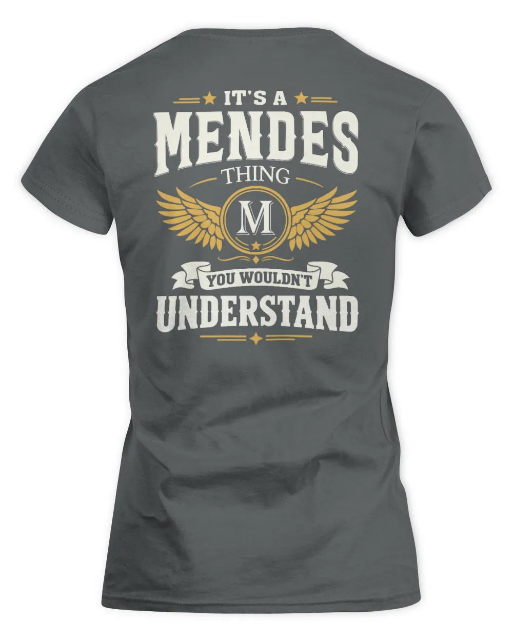 MENDES KT06-M008 It’s a [NAME] Thing – You Wouldn’t Understand | Personalized Vintage T-Shirt - Women's Standard T-Shirt - Charcoal