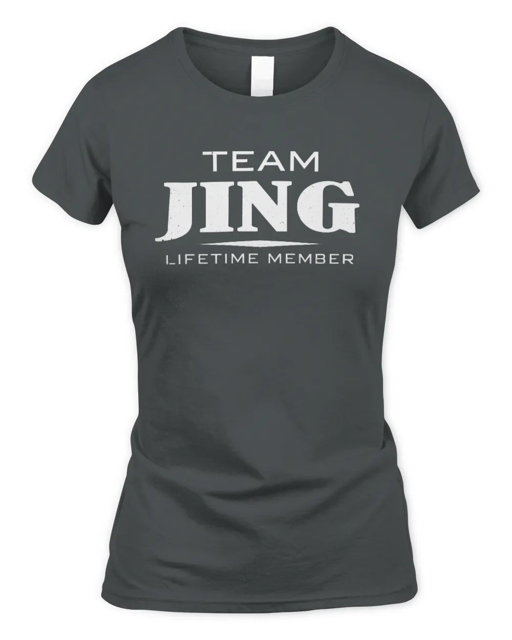 JING BL62-K4-128 - Personalized “Team NAME Lifetime Member” - Women's Standard T-Shirt - Charcoal