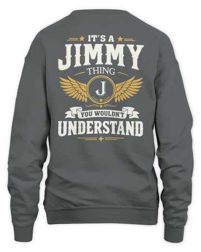 JIMMY KT06-M008 It’s a [NAME] Thing – You Wouldn’t Understand | Personalized Vintage T-Shirt - Unisex Sweatshirt - Charcoal