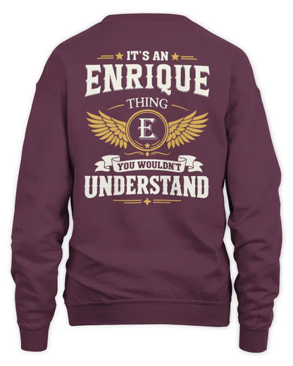 ENRIQUE KT06-M008 It’s a [NAME] Thing – You Wouldn’t Understand | Personalized Vintage T-Shirt - Unisex Sweatshirt - Maroon
