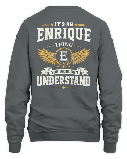 ENRIQUE KT06-M008 It’s a [NAME] Thing – You Wouldn’t Understand | Personalized Vintage T-Shirt - Unisex Sweatshirt - Charcoal