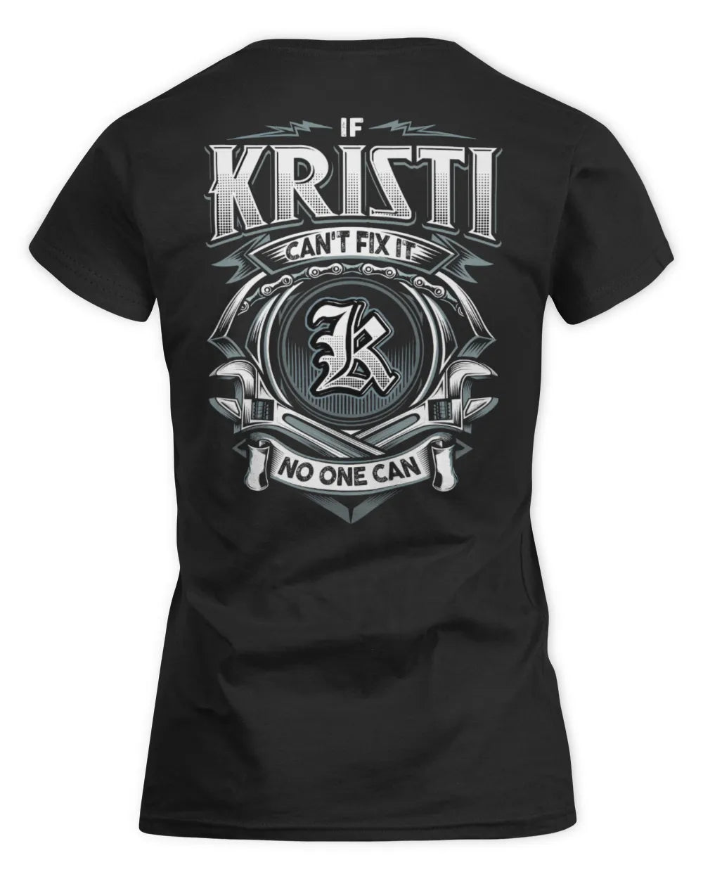 KRISTI AP81-K4-626 - Personalized Ahmed Quote Apparel “If Ahmed Can't Fix It, No One Can” - Women's Standard T-Shirt - Black
