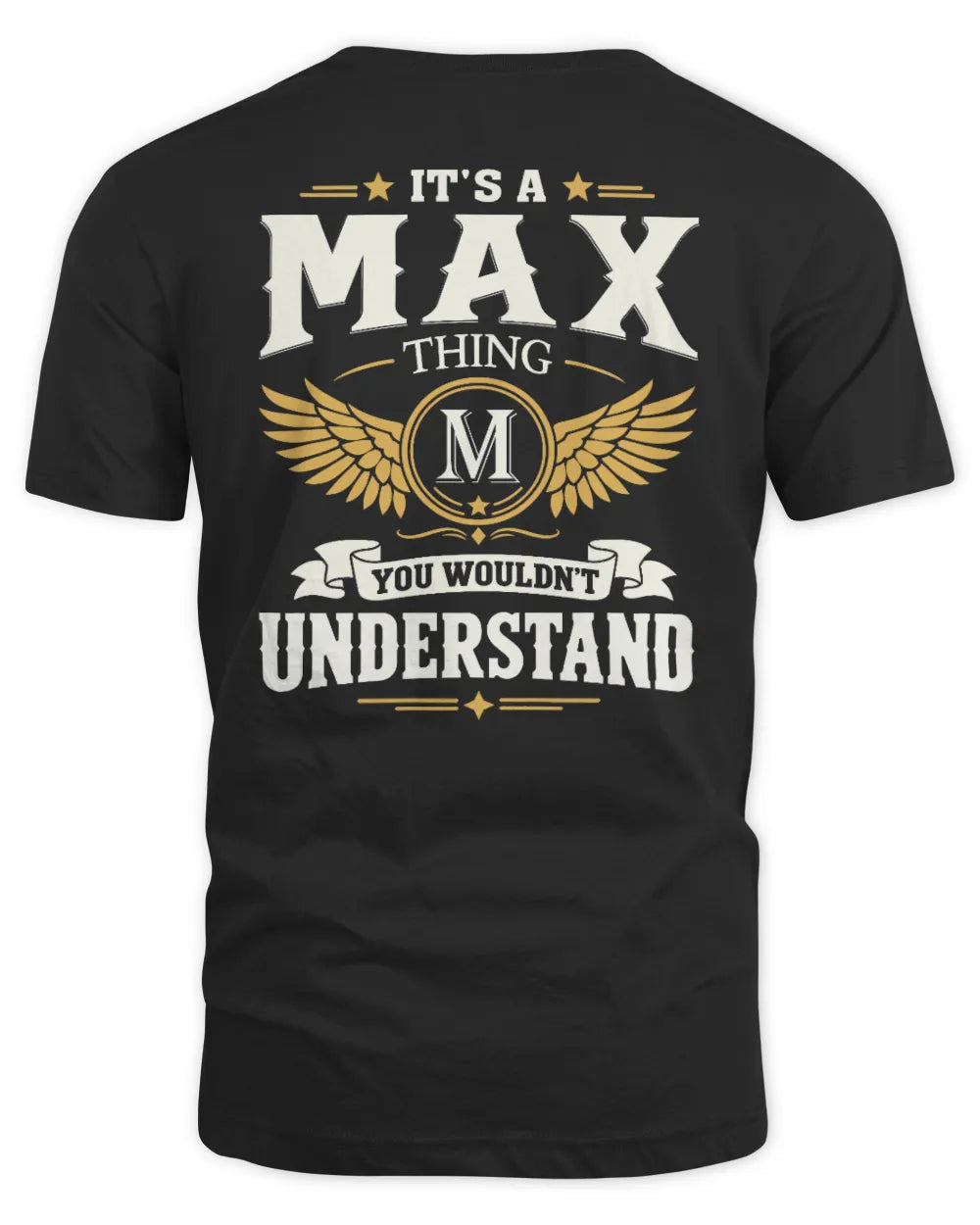 MAX KT06-M008 It’s a [NAME] Thing – You Wouldn’t Understand | Personalized Vintage T-Shirt - Unisex Standard T-Shirt - Black