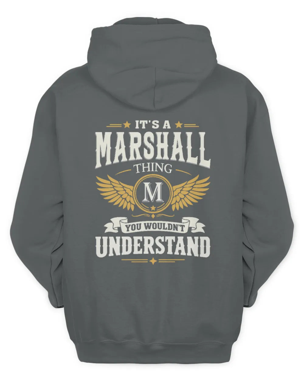 MARSHALL KT06-M008 It’s a [NAME] Thing – You Wouldn’t Understand | Personalized Vintage T-Shirt - Unisex Hoodie - Charcoal