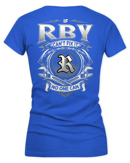 RBY AP81-K4-626 - Personalized Ahmed Quote Apparel “If Ahmed Can't Fix It, No One Can” - Women's V-Neck T-Shirt - Royal