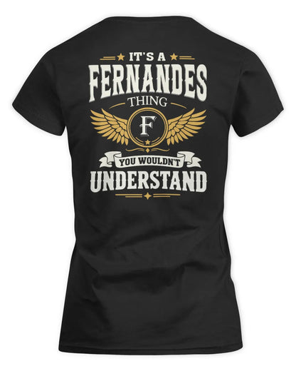 FERNANDES KT06-M008 It’s a [NAME] Thing – You Wouldn’t Understand | Personalized Vintage T-Shirt - Women's Standard T-Shirt - Black