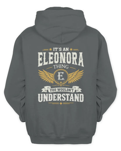 ELEONORA KT06-M008 It’s a [NAME] Thing – You Wouldn’t Understand | Personalized Vintage T-Shirt - Unisex Hoodie - Charcoal